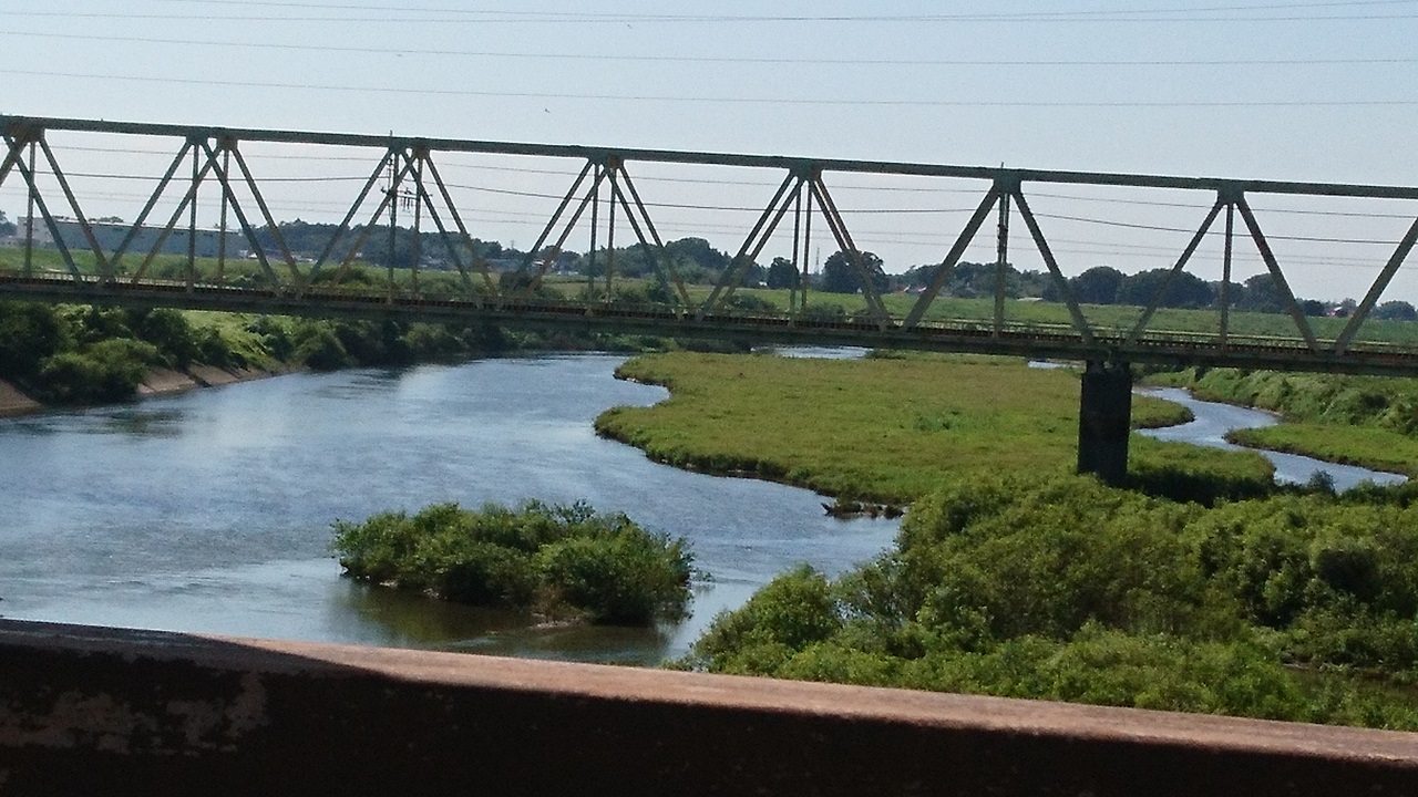渡良瀬川の流れ